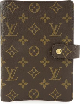Louis Vuitton Ring Agenda Cover Monogram Canvas Brown Canvas Briefcase Bag (Pre-Owned)