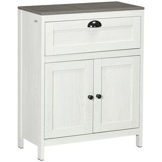 Kleankin Bathroom Storage Cabinet Freestanding Storage Cupboard with Drawer | TJ Hughes