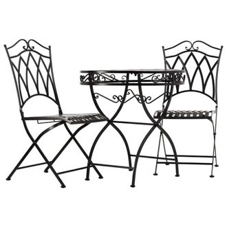 Wanderlust Deco Conjunto mesa y 2 sillas de forja