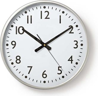 Nedis Clwa016pc38al Reloj De Pared Circular &Oslash;38cm Blanco