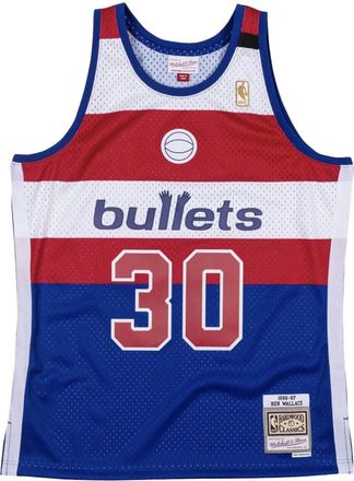 Mitchell & Ness Maglia da basket NBA Washington Bullets 96 Ben Wallace - Blu