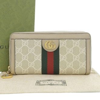 Gucci Gg Supreme Beige Gg Supreme Wallet (Bi-Fold) (Pre-Owned)