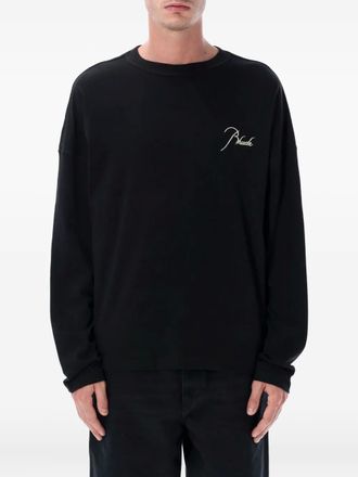 Rhude T-shirt a maniche lunghe - Nero