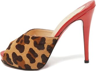 Christian Louboutin Sandali Hair con tacco - Marrone