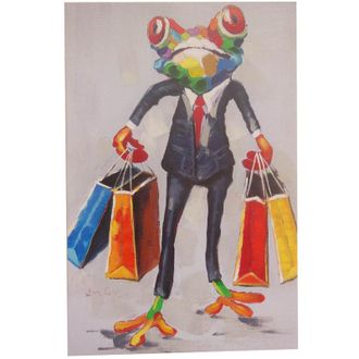 Biscottini International Cuadro &Oacute;leo Sobre La Tela Pintado A La Mano Shopping