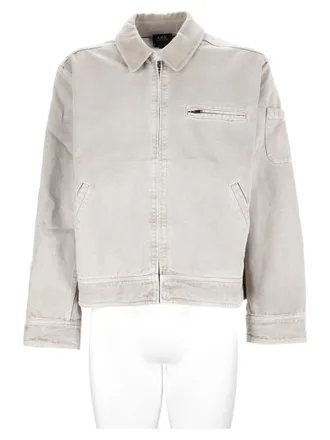 A.P.C. Alexis Cropped Cotton Zippered Pocket Jacket