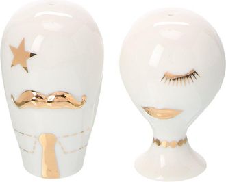 Jonathan Adler Gilded Mr. & Mrs. Muse Salt & Pepper