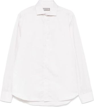 Canali Camicia con spacchetto sul collo - Toni neutri