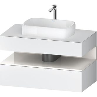 Duravit Duravit - Qatego Consola Mueble Bajo Lavabo, 1 Extra&iacute;ble, 1 Caj&oacute;n