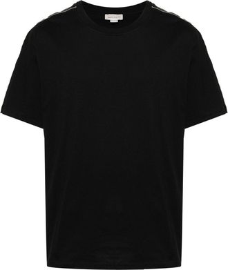 Alexander McQueen logo-trim cotton T-shirt - men - Cotton/Polyester - XXXL - Black