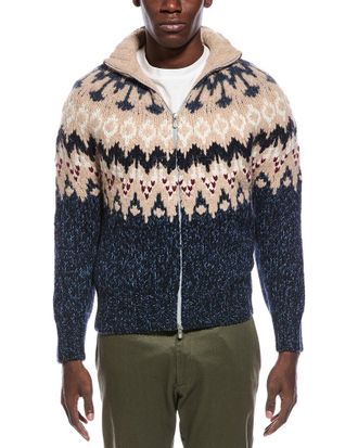 Brunello Cucinelli Cashmere Mock Neck Cardigan