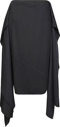 Diesel O-Tali Skirt - Dames - Midirokken - Zwart - M - Rokken