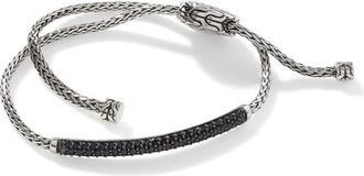 John Hardy Classic Chain Pull Through Sterling Silver Station Bracelet - Bbs901194blsbnxm