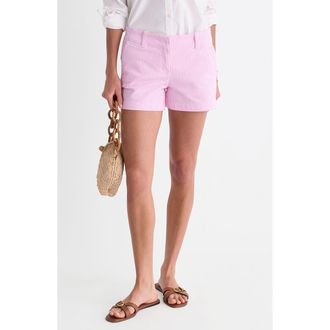 Vineyard Vines Herringbone Stretch Cotton Shorts in Vineyard Moonshine at Nordstrom, Size 00