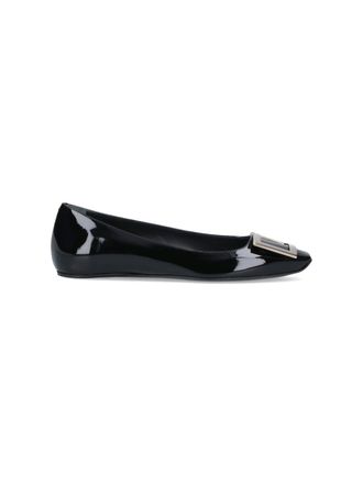 Roger Vivier Trompette Ballet Flats - Black