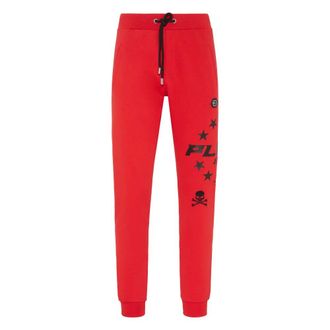 Philipp Plein Heren, Broeken, Rood, Maat: 3XL Fleece