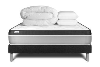 VITALIT Pack Colch&oacute;n Negro Espuma Viscoel&aacute;stica 140 X 200