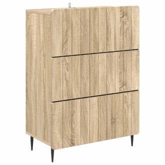 vidaXL Cajonera 66 X 34,5 X 92 Cm Madera De Ingenier&iacute;a Roble Sonoma Vidaxl