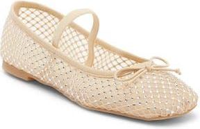 Dolce Vita Ginata Crystal Flat in Sand Crystal Mesh at Nordstrom Rack, Size 9.5