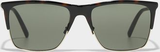 Saint Laurent Semi-circle rectangular sunglasses