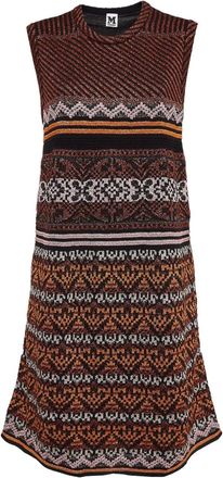 Missoni geometric-pattern sleeveless dress - Brown