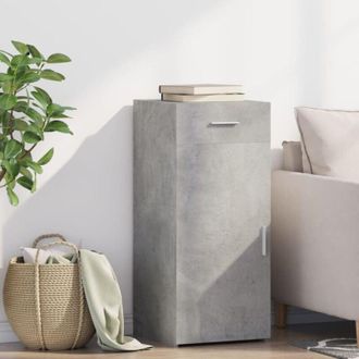 vidaXL Credenza Grigio Cemento 40x42,5x93 cm in Legno Multistrato - Vidaxl