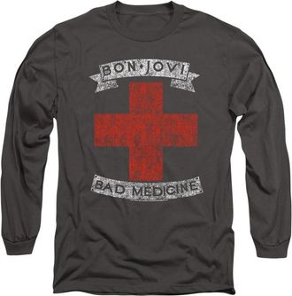 Gildan Bon Jovi Bad Medicine Long Sleeve Adult Tee / T-Shirt