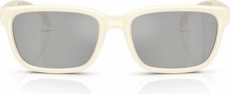 Moncler Slicka Clear Mirror Silver Rectangular Unisex Sunglasses ME8002 50028V 55