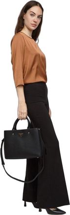 Guess Womens Satchel Black Polyurethane Satchel-bags