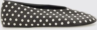 Jil Sander Ballerina in nappa con borchie all over