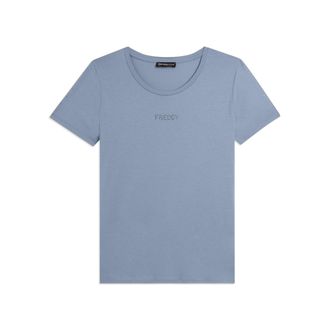 Freddy T-shirt manica corta con dettaglio cut out e strass