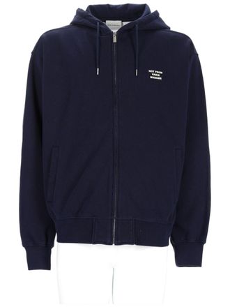 Dr&ocirc;le de Monsieur Zip-Up Hooded Cotton Hoodie