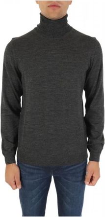 HUGO BOSS Musso-P Rollneck Sweater - Heren - Coltruien - Grijs - L - Wol - Truien & Vesten