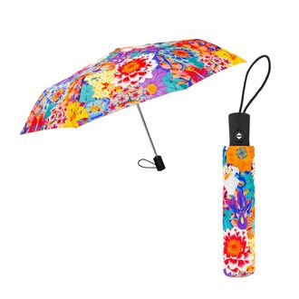 Pylones Automatic Folding Umbrella - Bouquet, Multicoloured