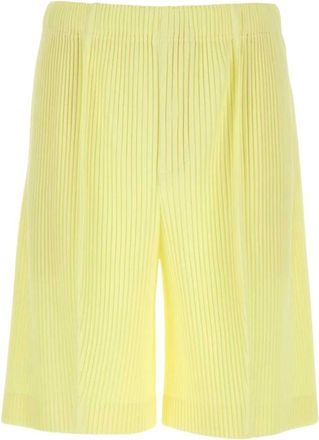 Issey Miyake August Shorts - Heren - Korte broeken - Geel - Maat: L Poliester
