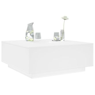 Berkfield Home Coffee Table White 100x100x40 cm Engineered Wood | Size: 100 x 100 x 40 cm