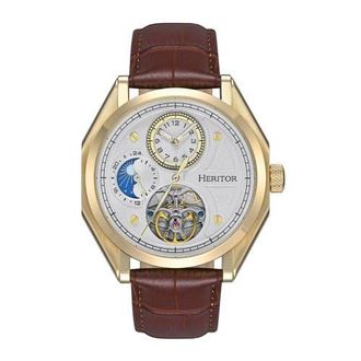 Heritor Antoni 24 Hour Mens Watch in Gold at Nordstrom
