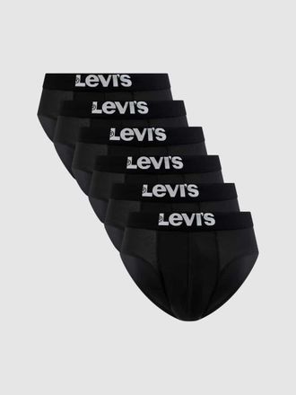 Levi's Slip mit Stretch-Anteil im 6er-Pack in Black, Gr&ouml;&szlig;e S