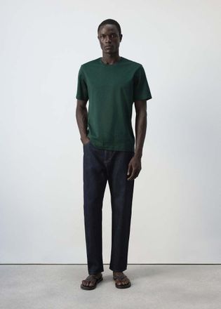 Mango T-shirt regular-fit 190 gsm verde biliardo - Uomo - XXL - MANGO MAN