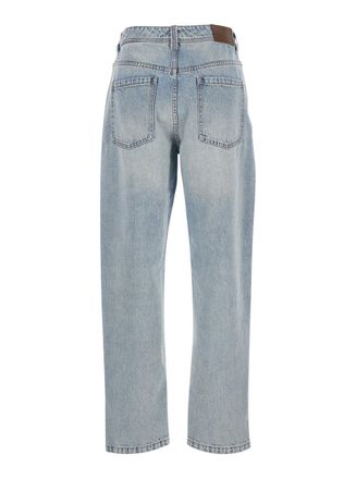 Brunello Cucinelli Womens Jeans Light Blue Denim Trousers