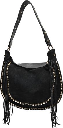 Isabella Rhea Zwart Rundleer Tas