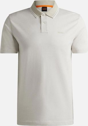 HUGO BOSS Mens Boss PeOxford New Polo - Cream - Size: 36