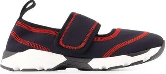 Marni sneakers met klittenband en contrasterende stiksels