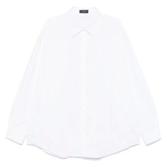 Balenciaga Formal Shirts, male, White, Size: XL White Minimal Oversized Shirt