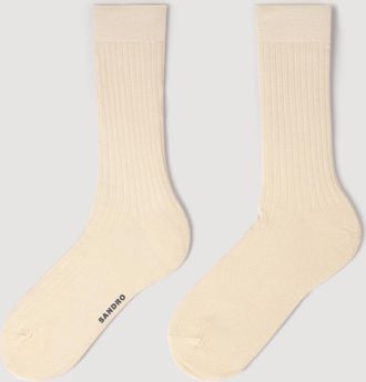 Sandro Fine silk socks