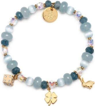 Little Words Project Shes Magic Charm Stretch Bracelet in Gold at Nordstrom, Size Small