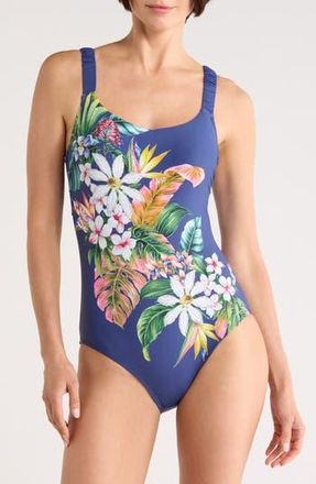 Jantzen Jolie One-Piece Swimsuit in Pantheon Blue at Nordstrom Rack, Size 10