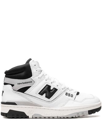 New Balance 650 White/Black high-top sneakers