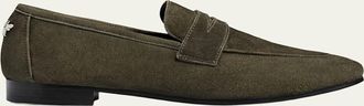Bougeotte Flaneur Suede Penny Loafers