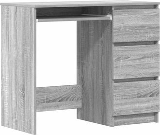 vidaXL Vidaxl - Escritorio De Madera Contrachapada Gris Sonoma 90x45x76 Cm